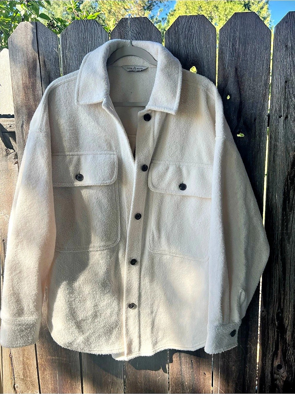 Alpine Design Utility Jacket Cream Size Large Like New